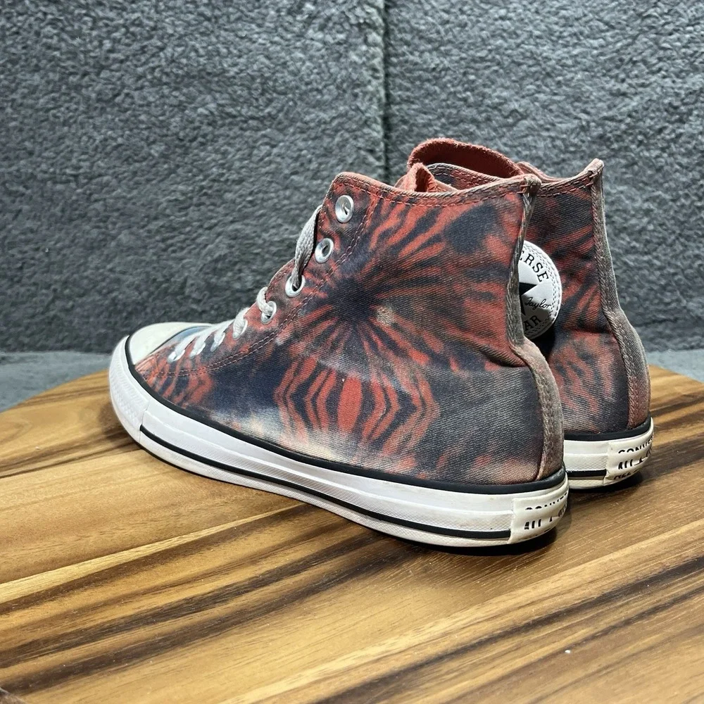 Converse Chuck Taylor All Star Hi‎ Tie Dye Blue Red Coral Size 8 Men's